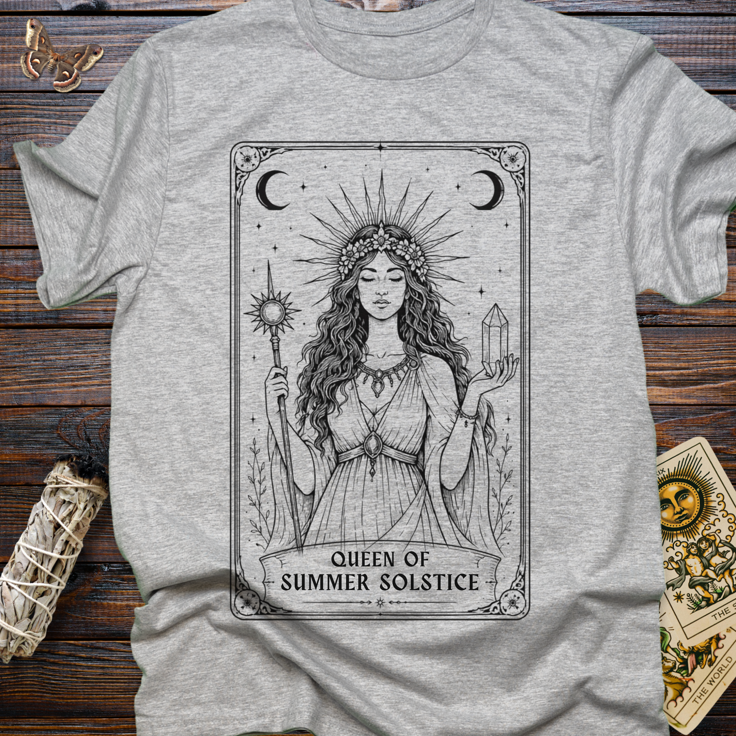 Queen of Summer Solstice Tarot Card