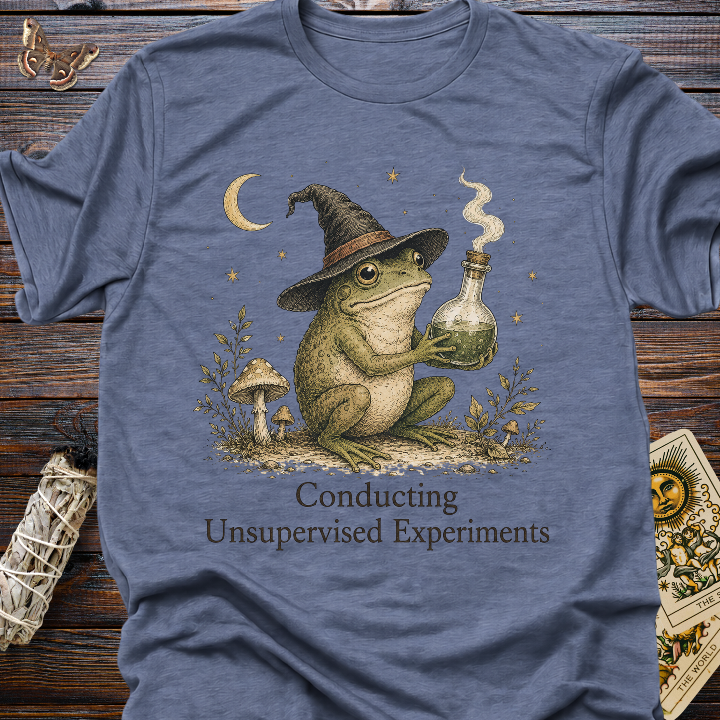 Conducting Unsupervised Experiments Frog Witch Shirt | Funny Witchy Tee