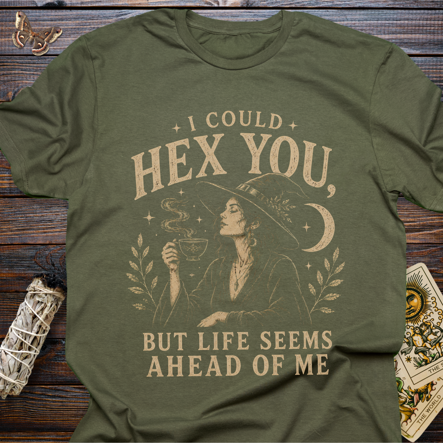 I Could Hex You But Life Seems Ahead of Me Shirt | Funny Witch Tee