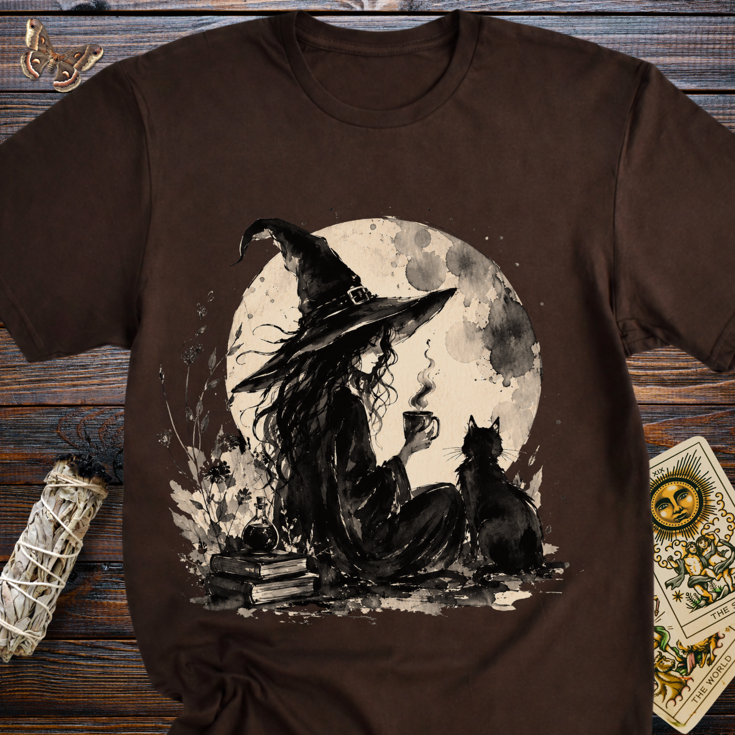Cozy Witch Moon T-Shirt