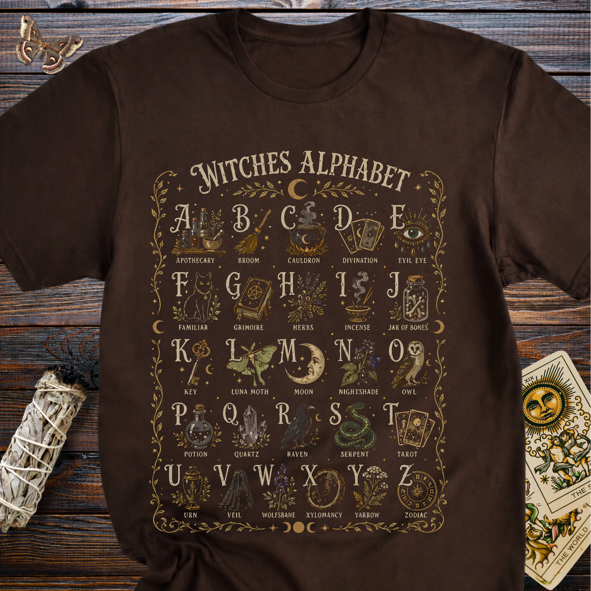 Witches Alphabet T-Shirt