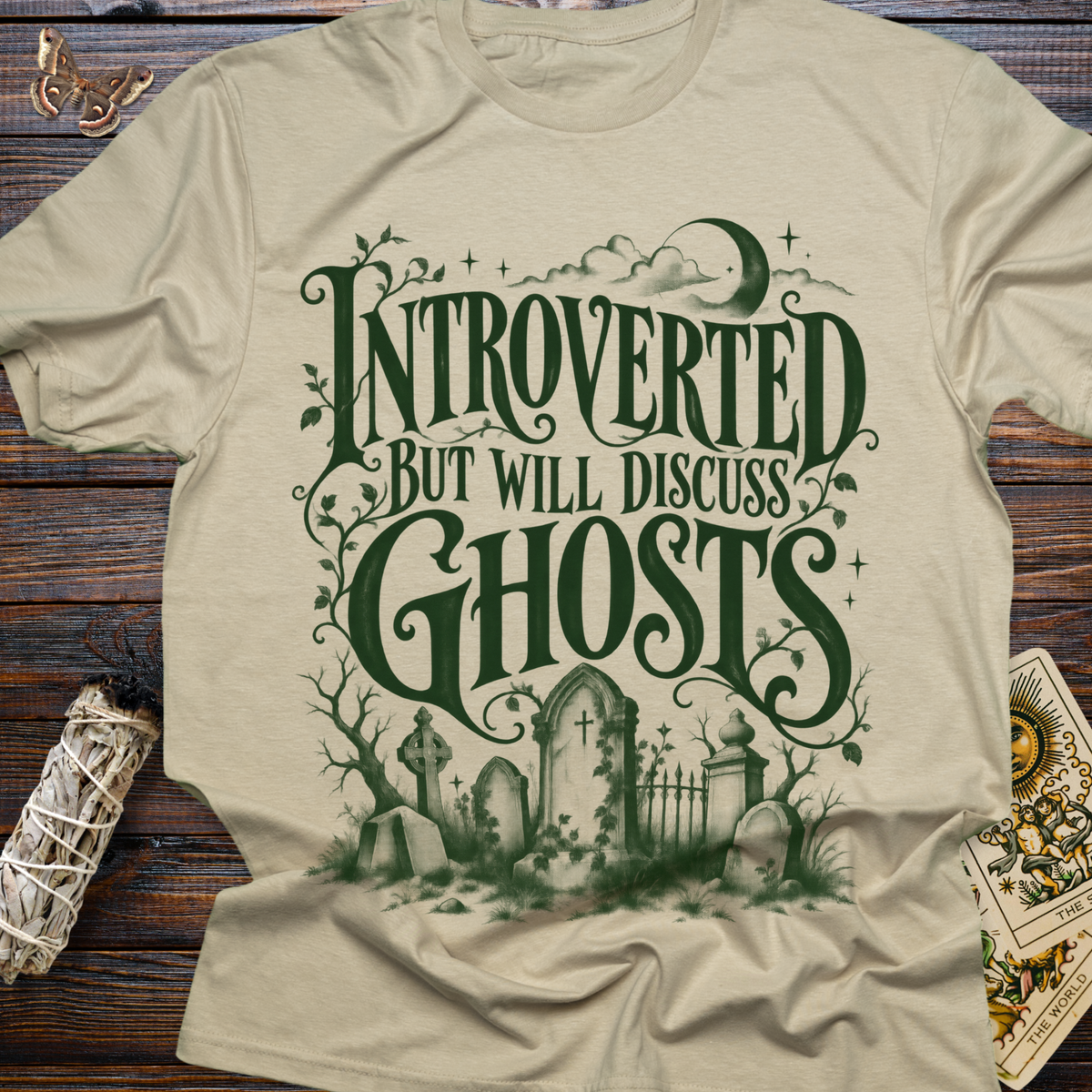 Introverted But Will Discuss Ghosts T-Shirt