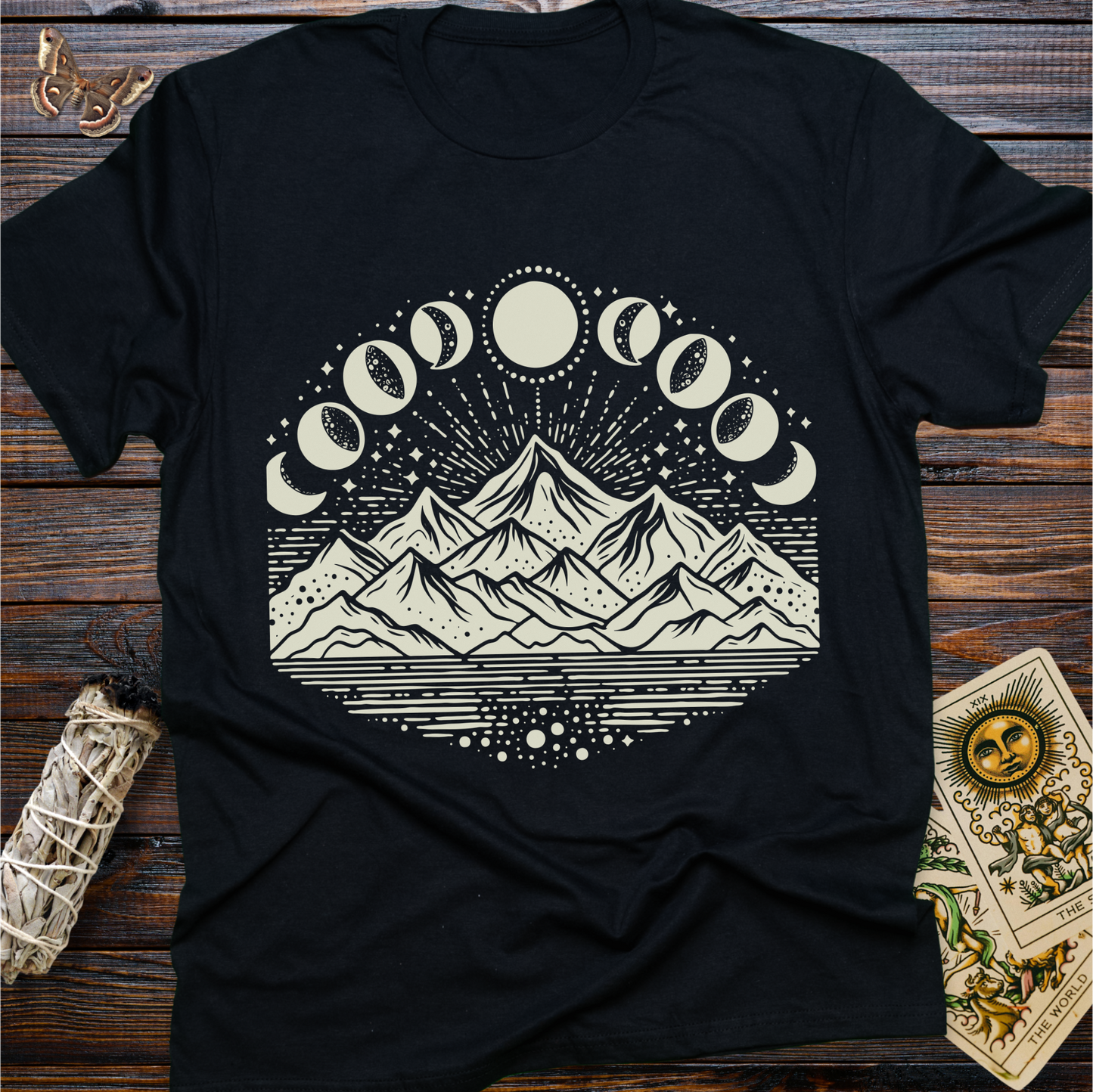 Moon Phases over Mountains