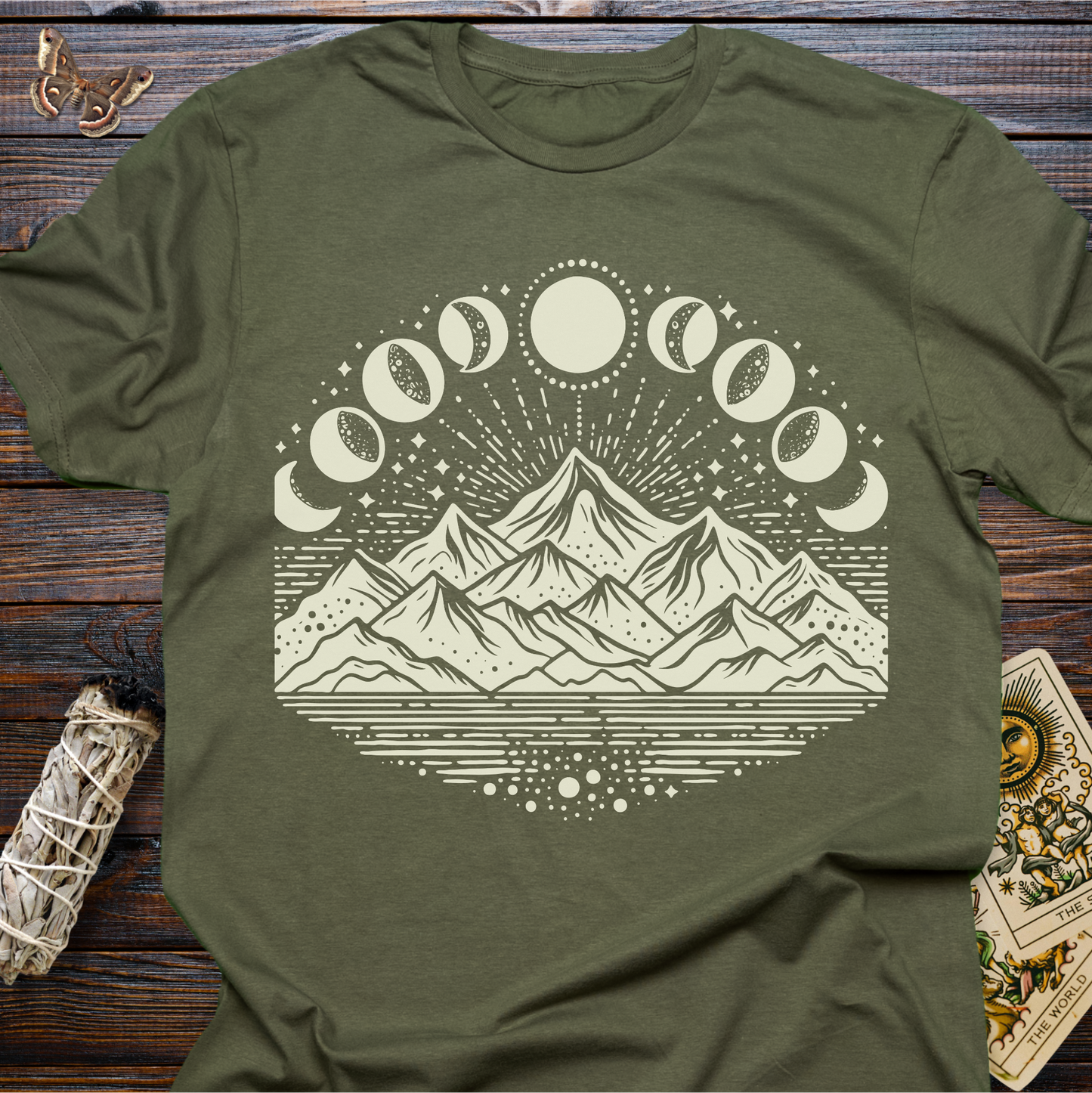 Moon Phases over Mountains