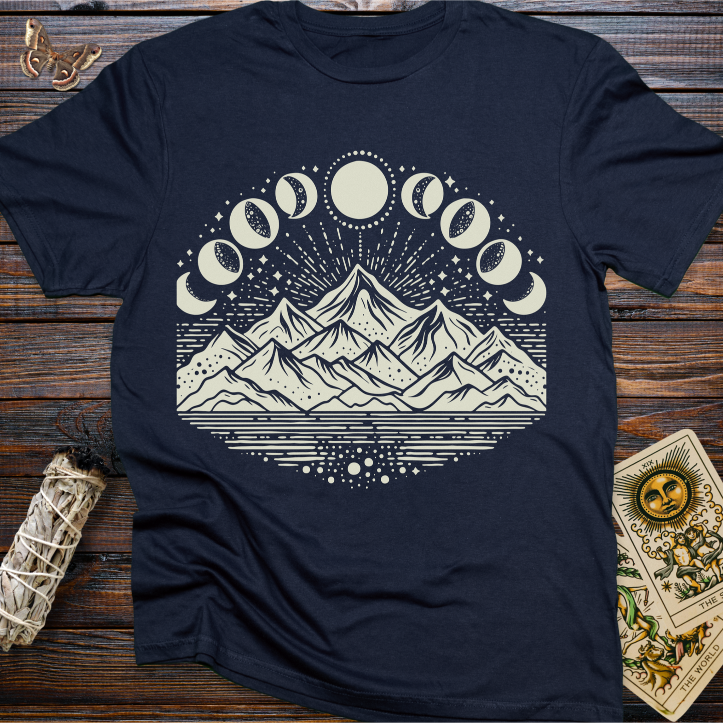 Moon Phases over Mountains