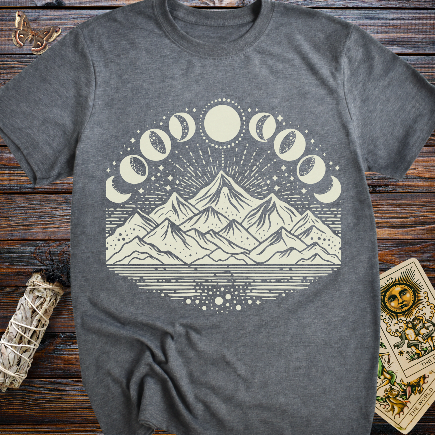 Moon Phases over Mountains