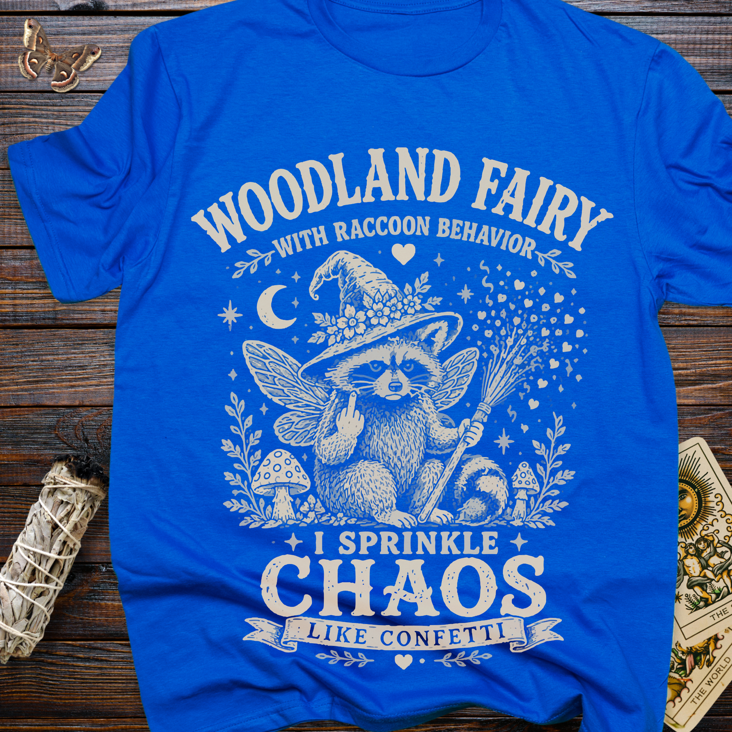Woodland Fairy With Raccoon Behavior