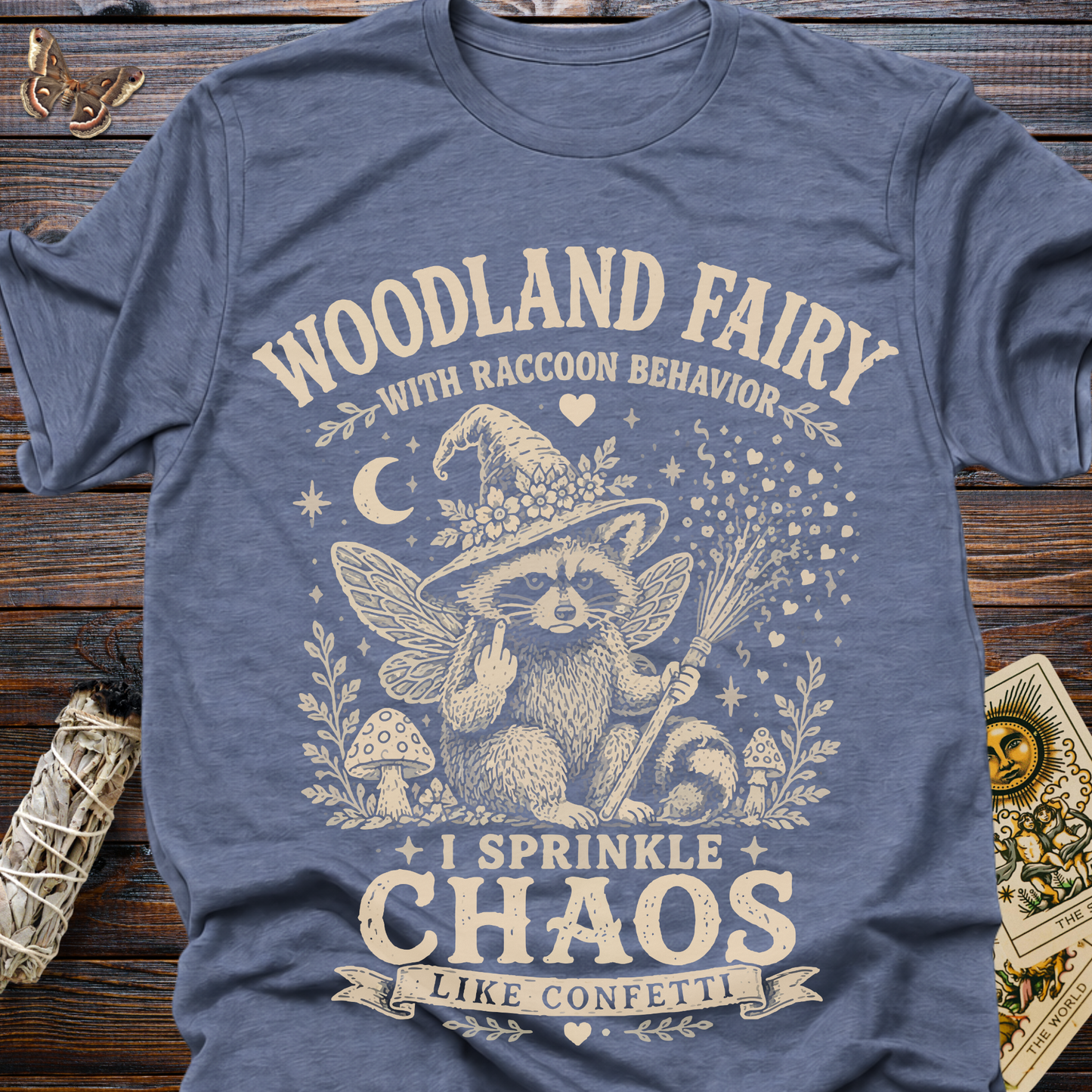 Woodland Fairy With Raccoon Behavior
