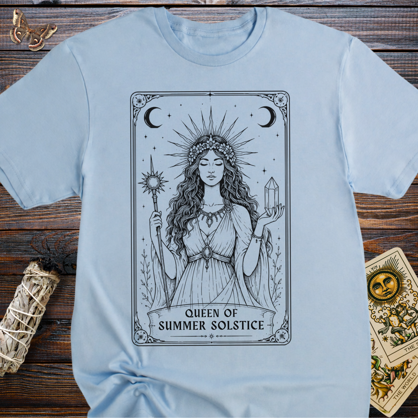 Queen of Summer Solstice Tarot Card