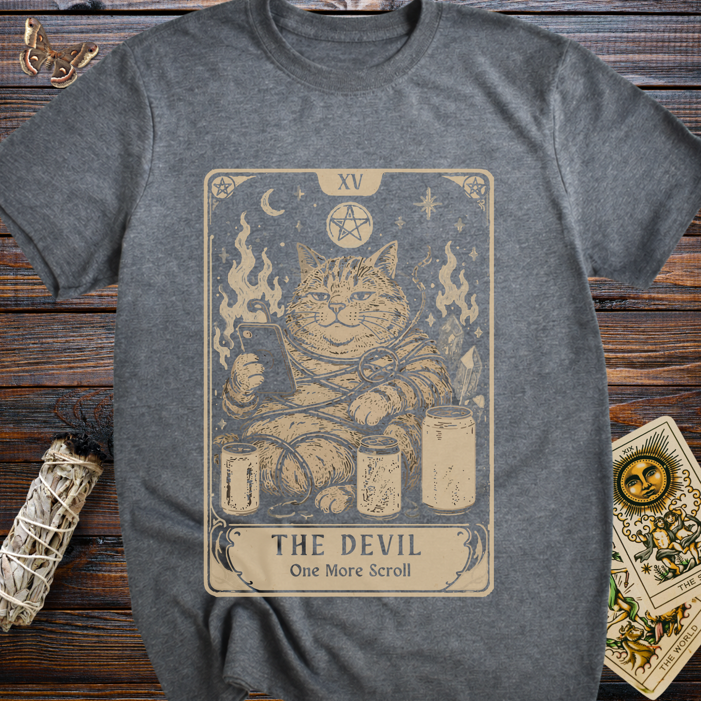 The Devil Tarot Card One More Scroll