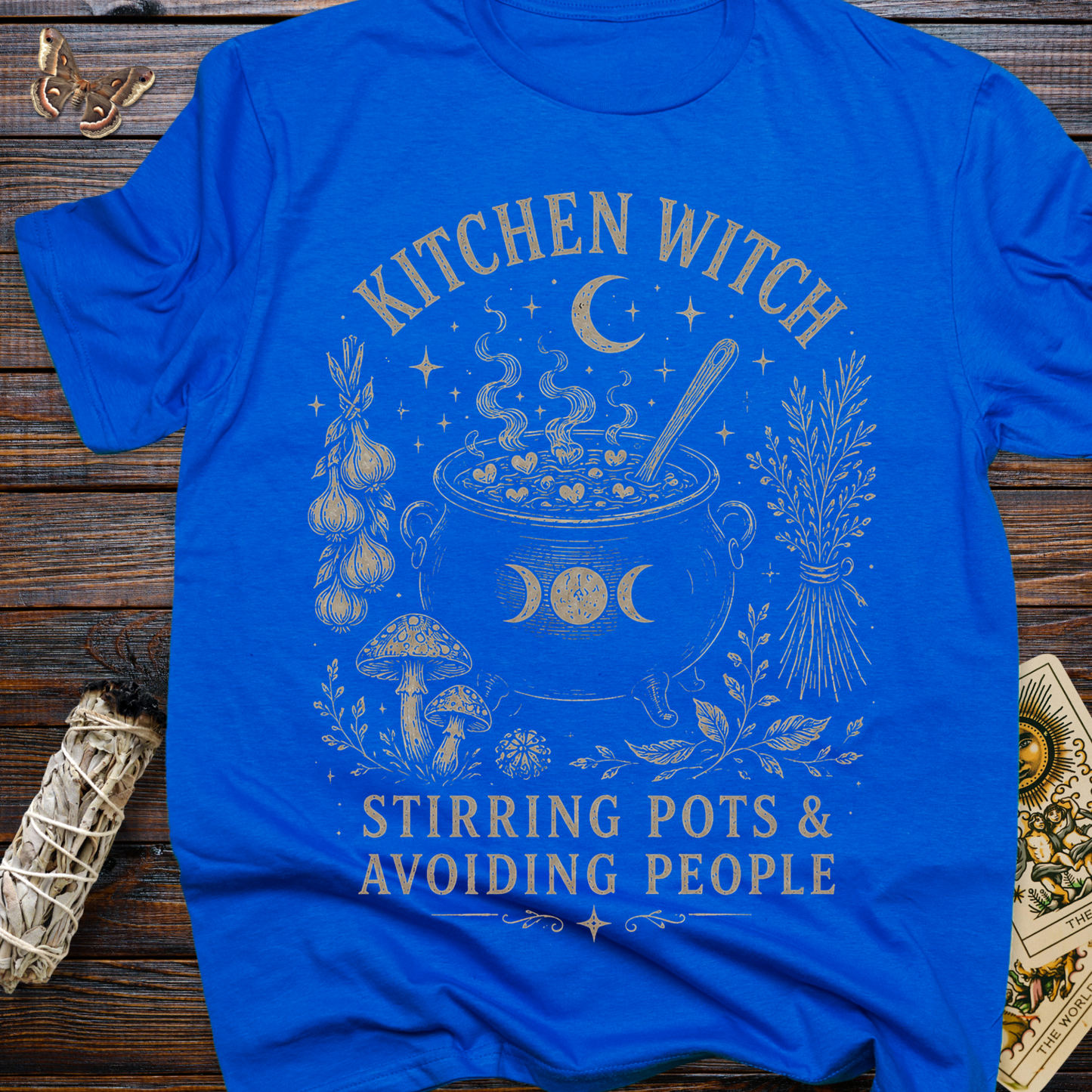 Kitchen Witch Shirt | Stirring Pots & Avoiding People Witchy Graphic Tee