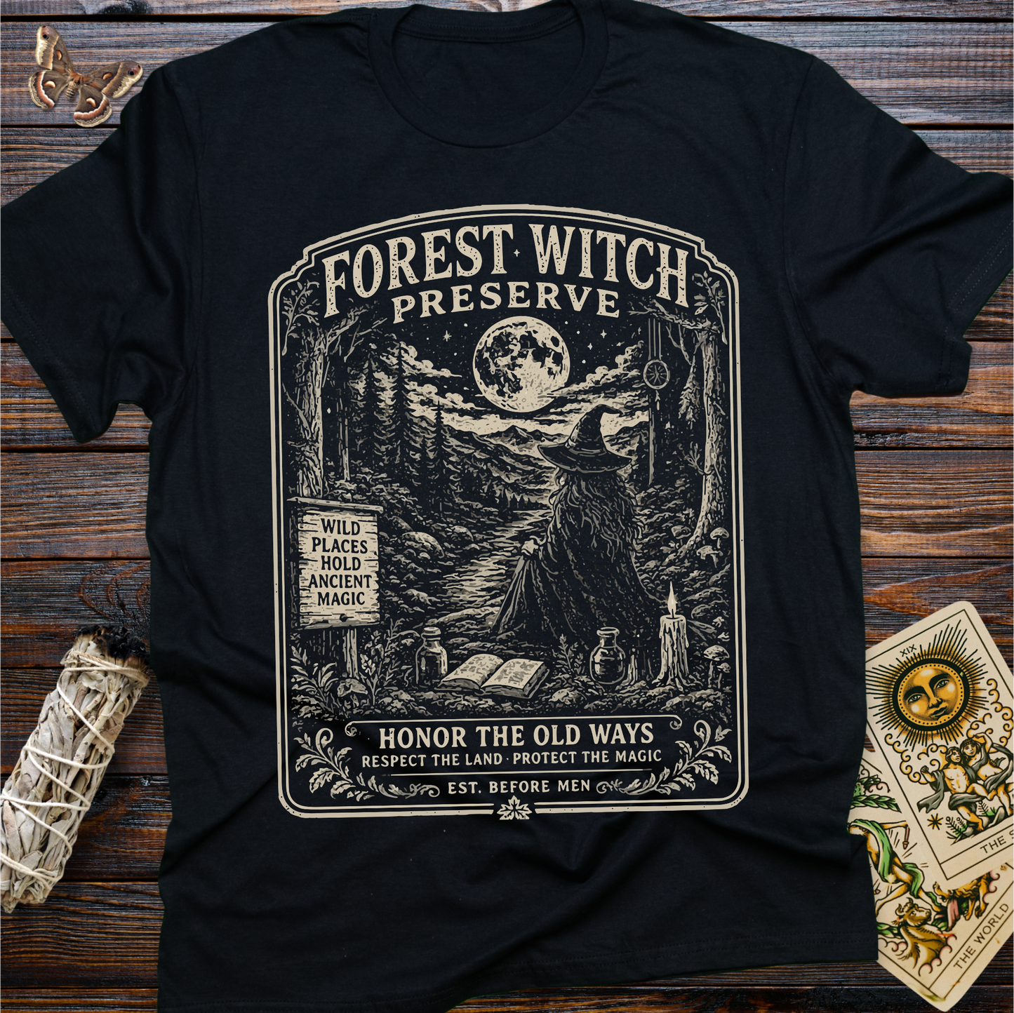 Forest Witch Preserve T-Shirt | Nature Witch Graphic Tee