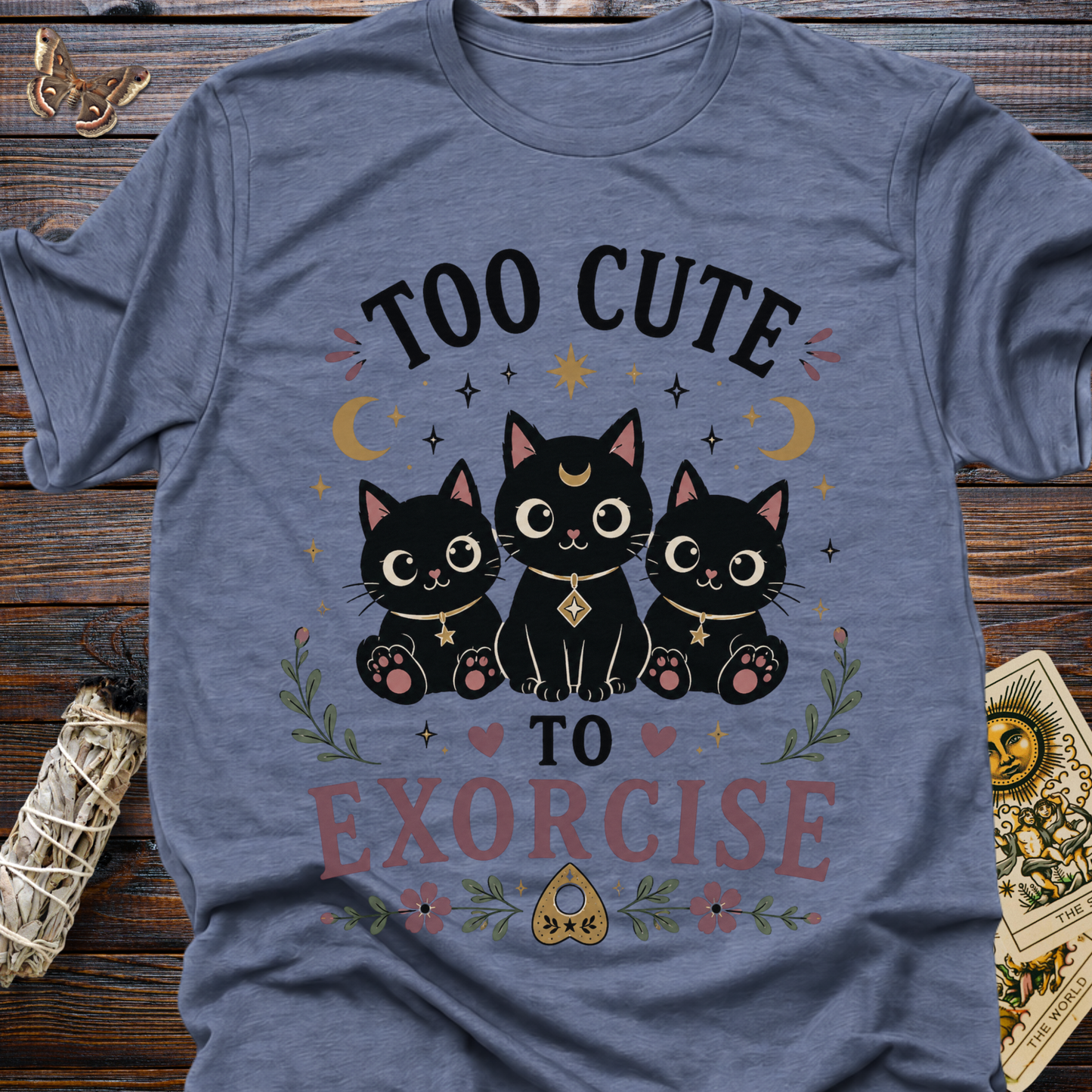 Too Cute to Exorcise Shirt | Funny Black Cat Witchy Tee