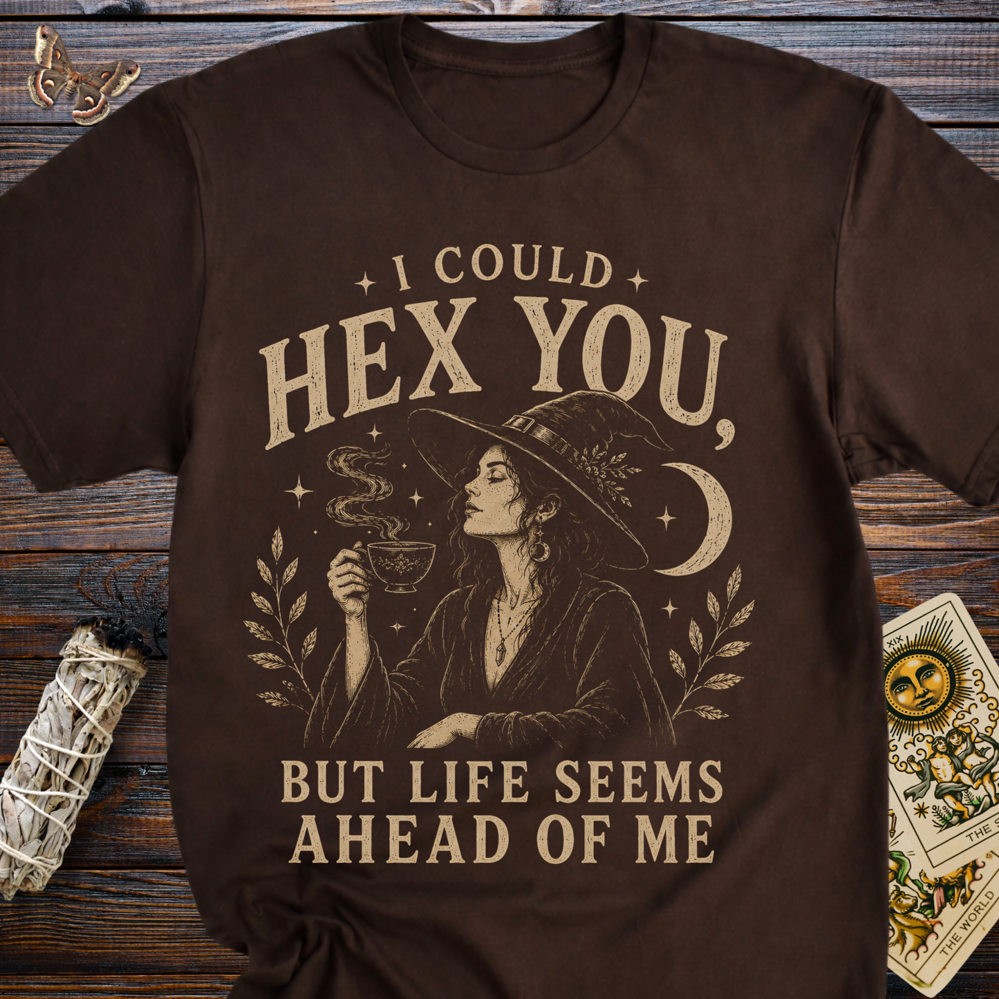 I Could Hex You But Life Seems Ahead of Me Shirt | Funny Witch Tee