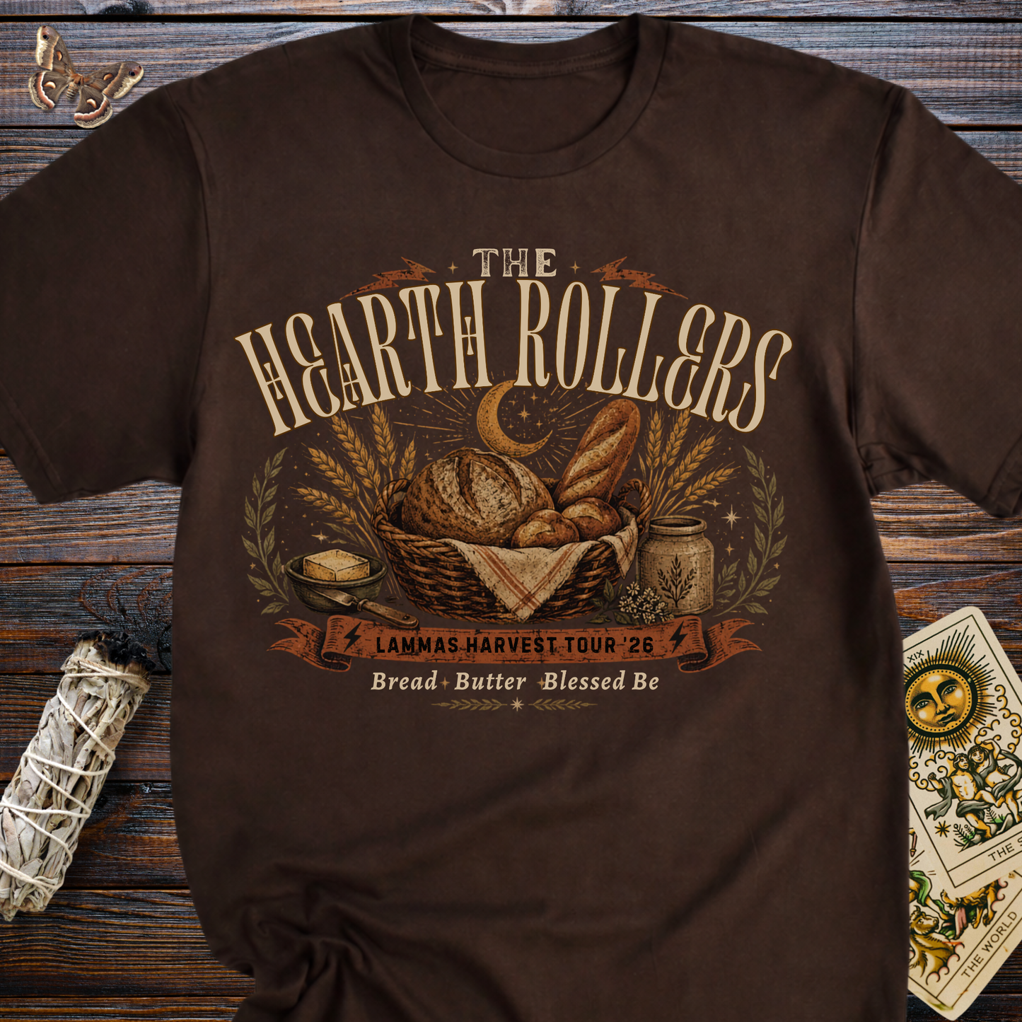 The Hearth Rollers Shirt | Lammas Harvest Bread Lover Tee