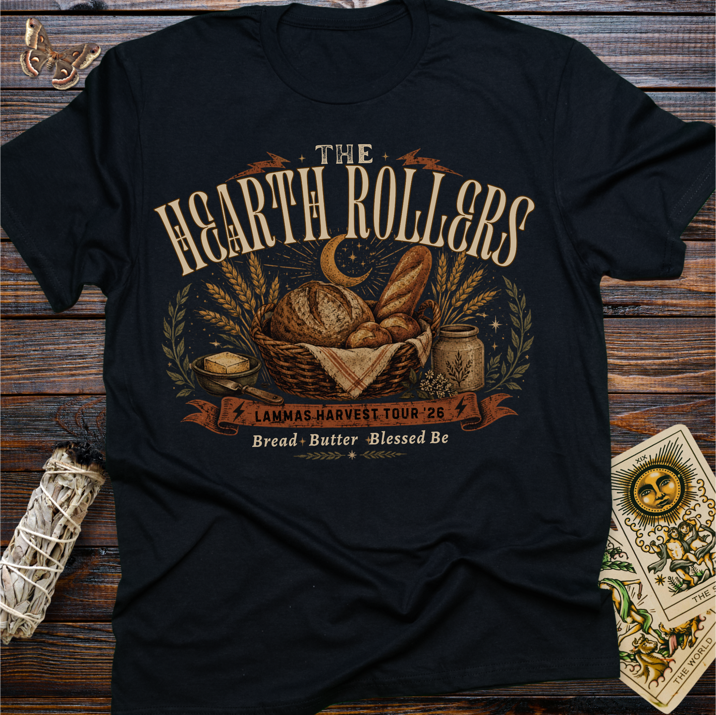 The Hearth Rollers Shirt | Lammas Harvest Bread Lover Tee