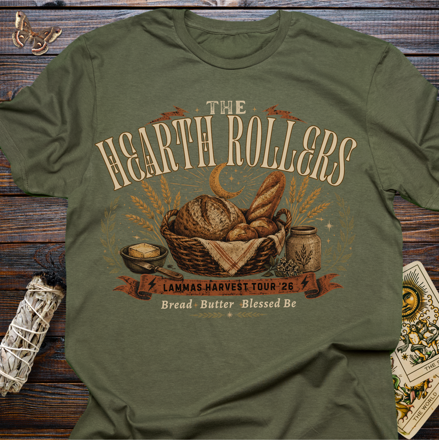 The Hearth Rollers Shirt | Lammas Harvest Bread Lover Tee