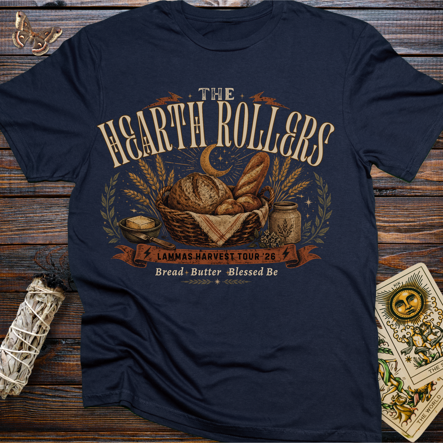 The Hearth Rollers Shirt | Lammas Harvest Bread Lover Tee