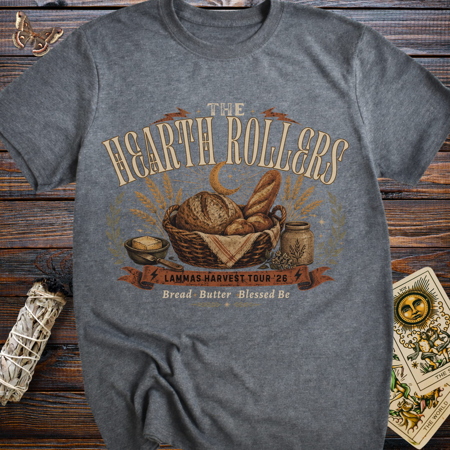 The Hearth Rollers Shirt | Lammas Harvest Bread Lover Tee