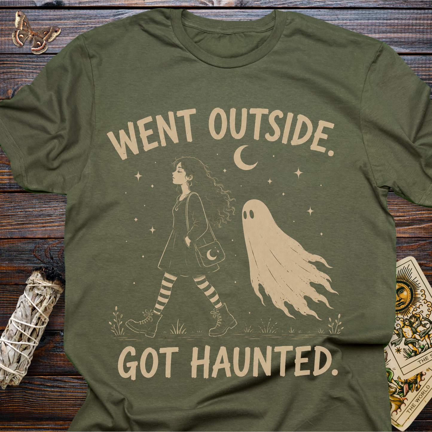 Went Outside. Got Haunted. T-shirt
