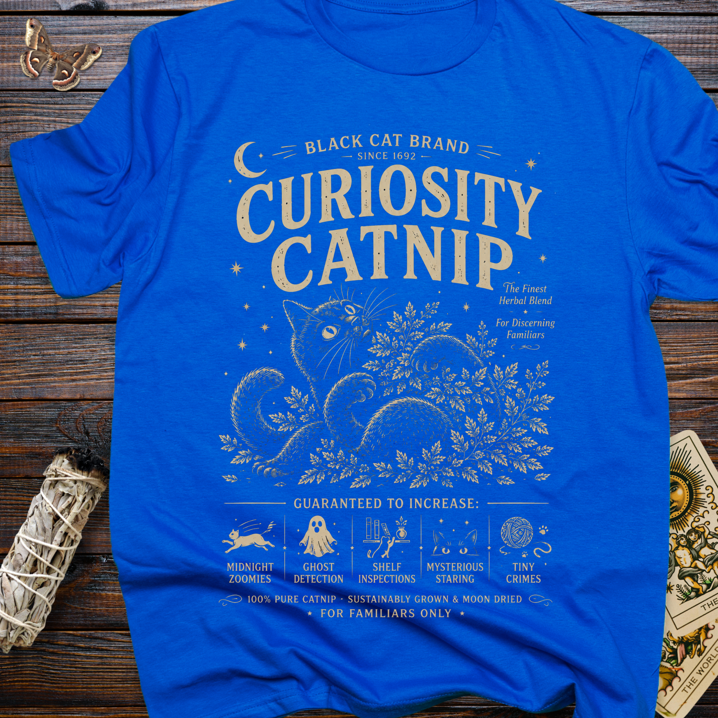 Black Cat Brand Curiosity Catnip T-Shirt