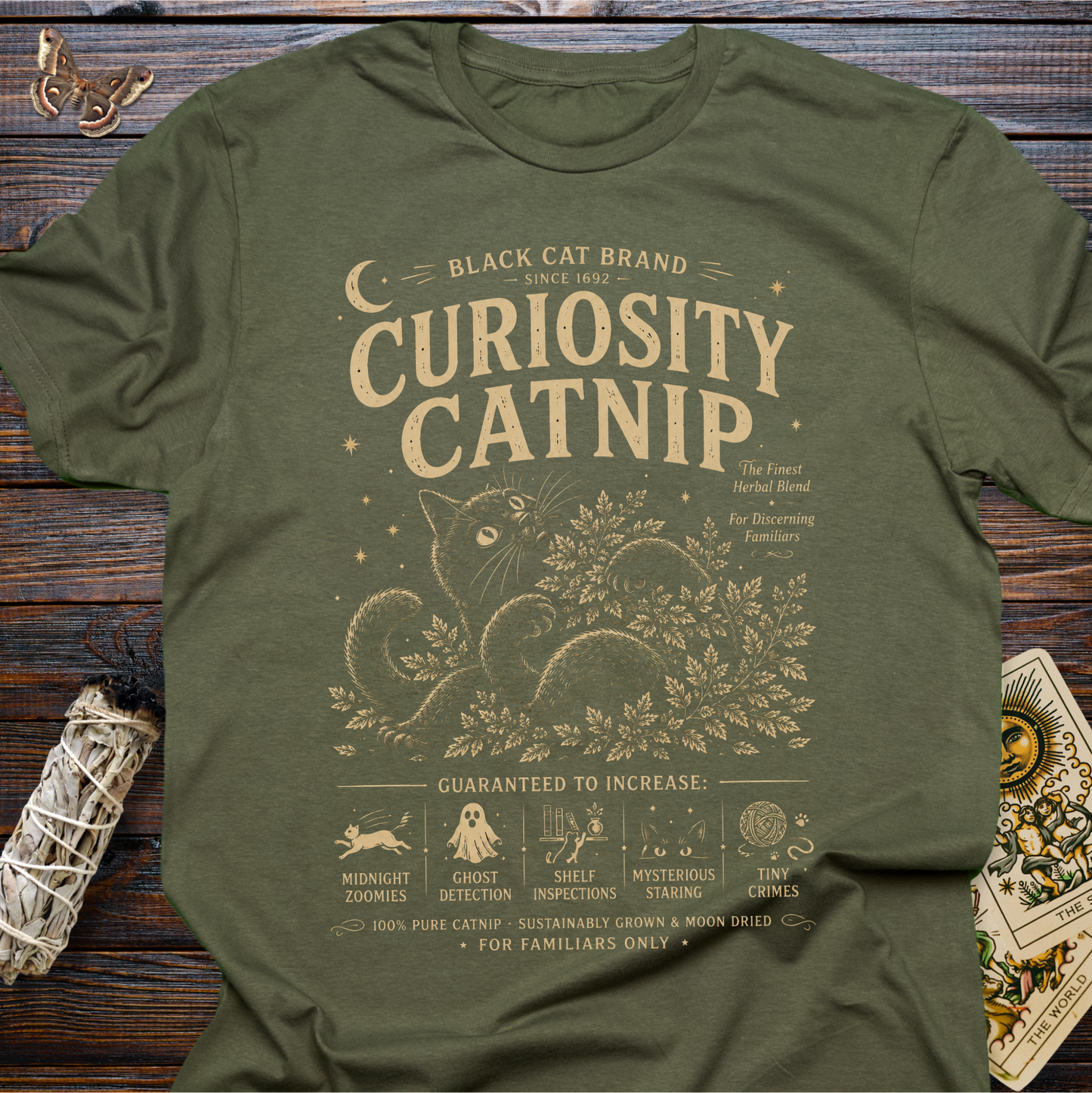 Black Cat Brand Curiosity Catnip T-Shirt