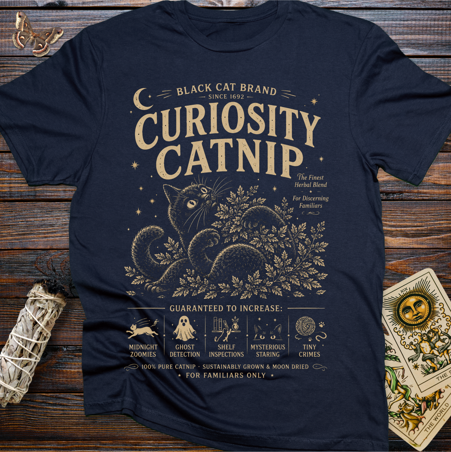 Black Cat Brand Curiosity Catnip T-Shirt