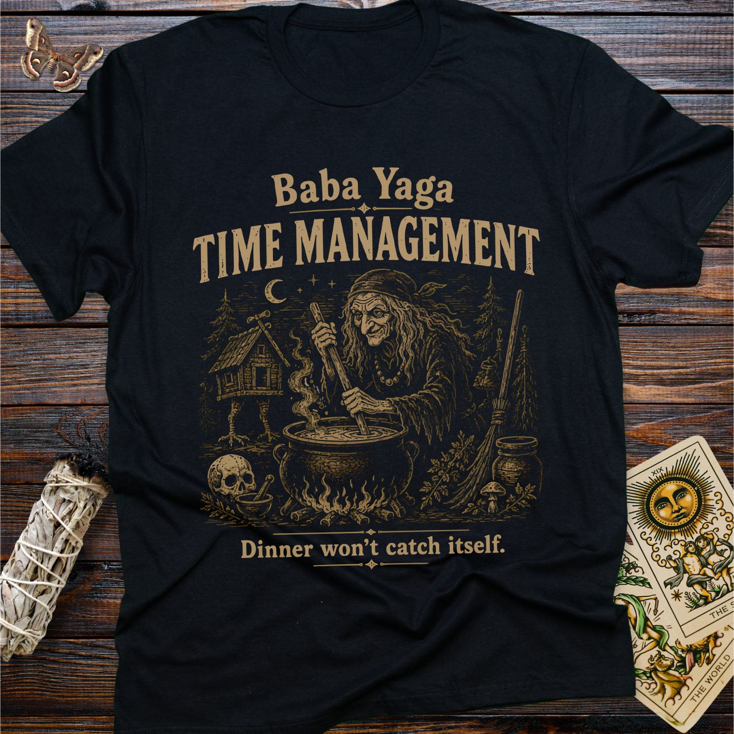 Baba Yaga Time Management T-Shirt