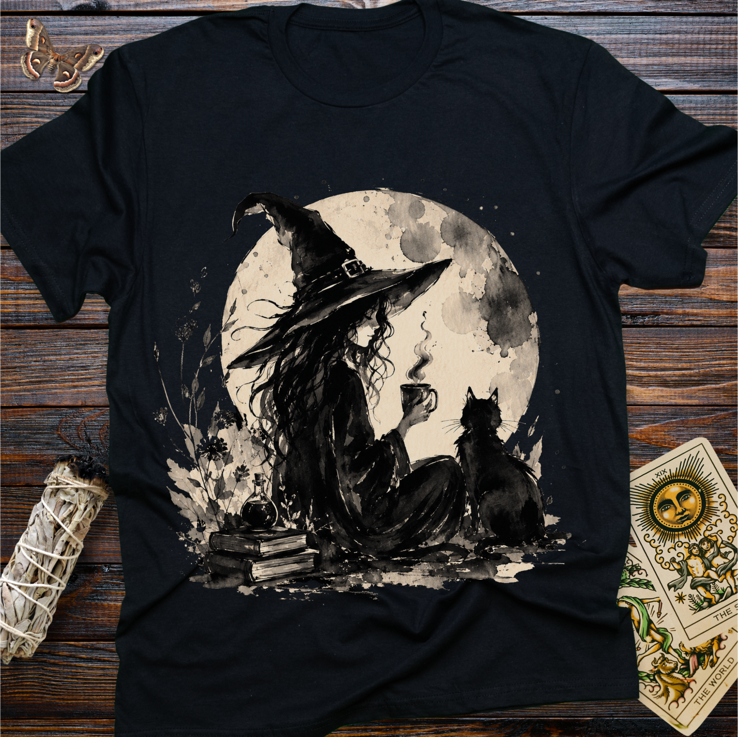 Cozy Witch Moon T-Shirt