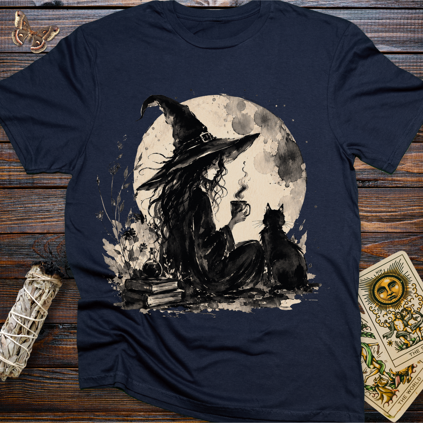 Cozy Witch Moon T-Shirt