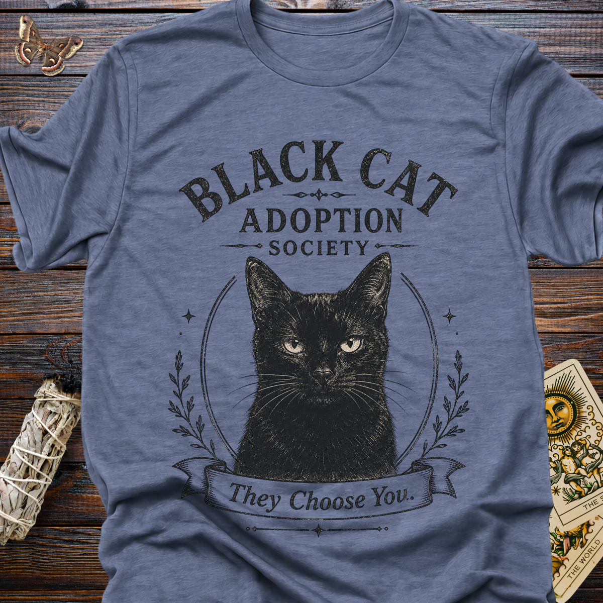 Black Cat Adoption Society T-Shirt