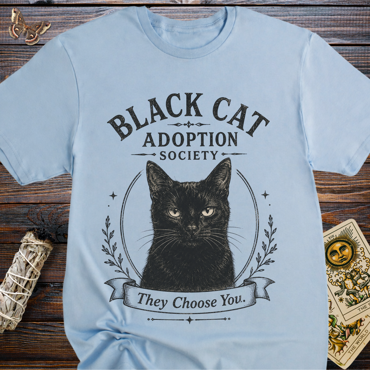 Black Cat Adoption Society T-Shirt