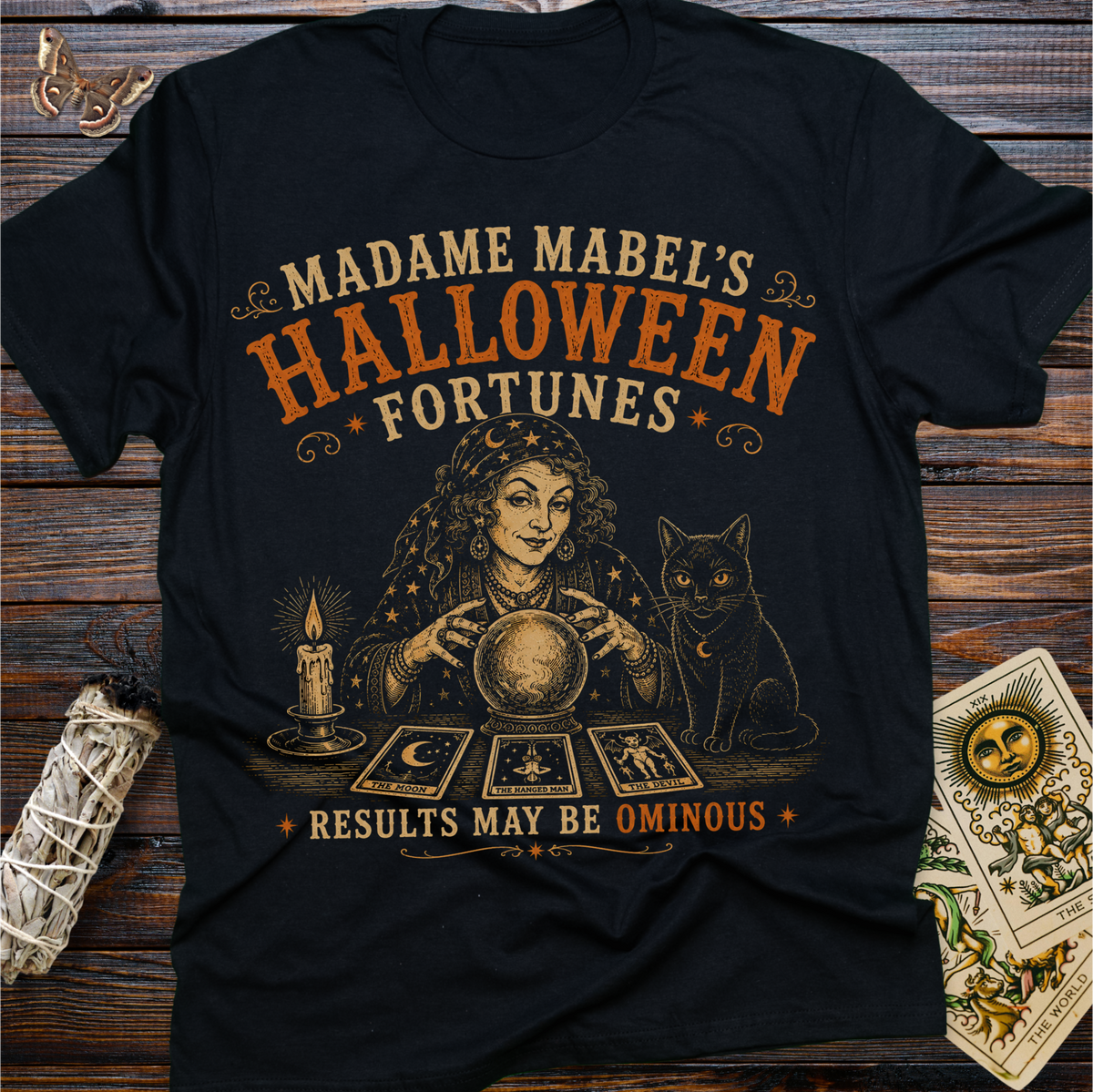 Madame Mabel's Halloween Fortunes: Results May Be Ominous T-Shirt