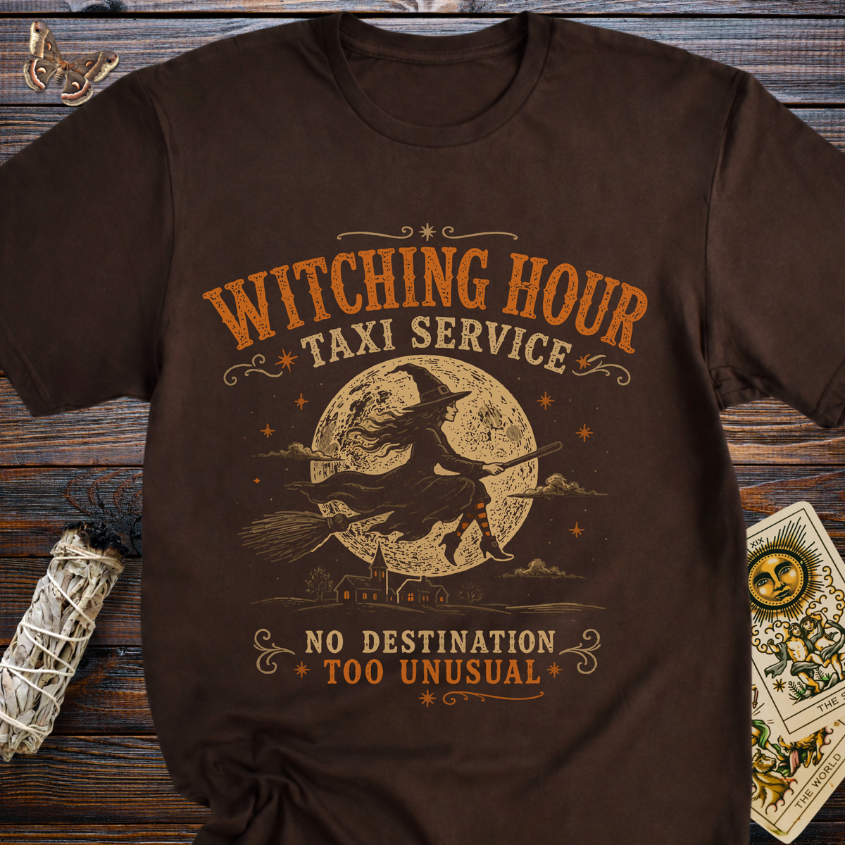 Witching Hour Taxi Service: No Destination Too Unusual T-Shirt