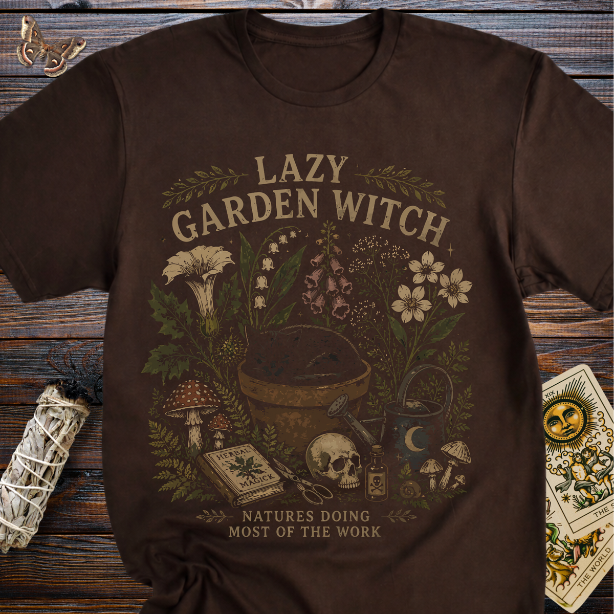 Lazy Garden Witch T-Shirt