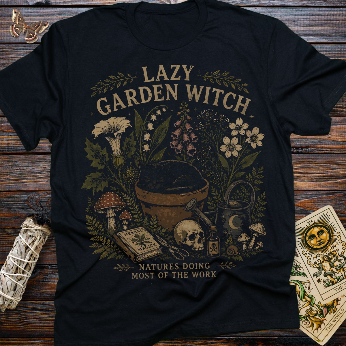 Lazy Garden Witch T-Shirt