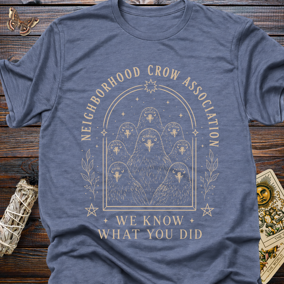 Neighborhood Crow Association: We Know What You Did T-Shirt