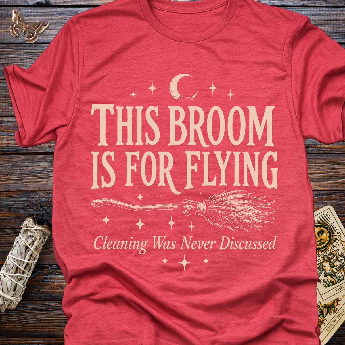 This Broom Is For Flying Cleaning Was Never Discussed T-Shirt