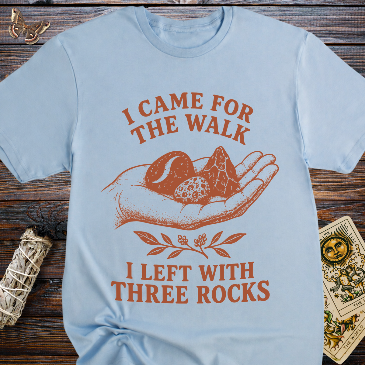 I Came For The Walk I Left With Three Rocks T-Shirt