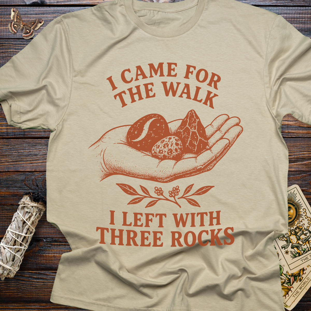 I Came For The Walk I Left With Three Rocks T-Shirt