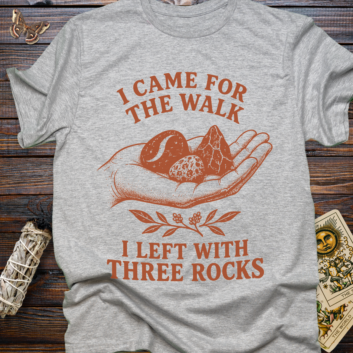 I Came For The Walk I Left With Three Rocks T-Shirt