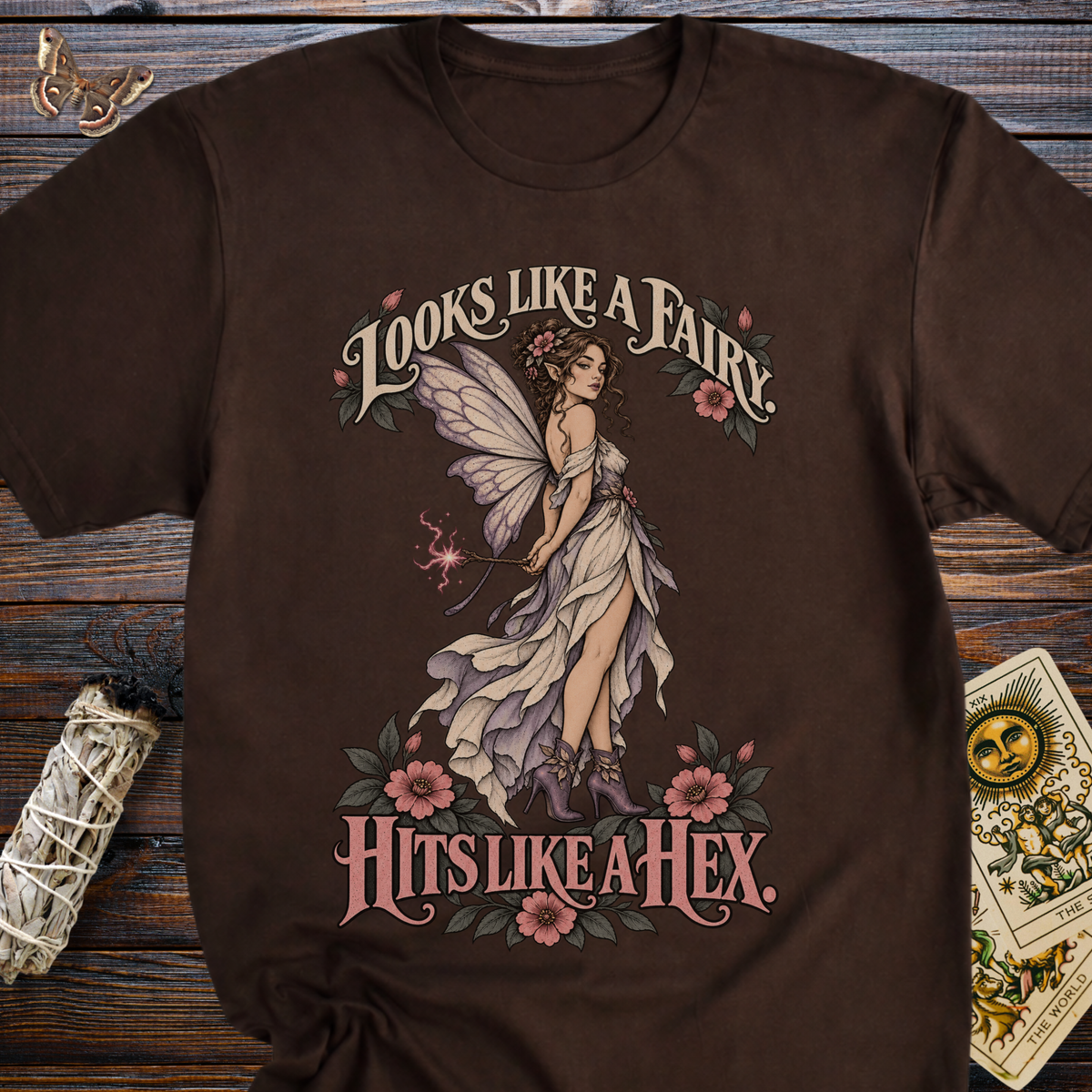 Looks Like A Fairy Hits Like A Hex T-Shirt