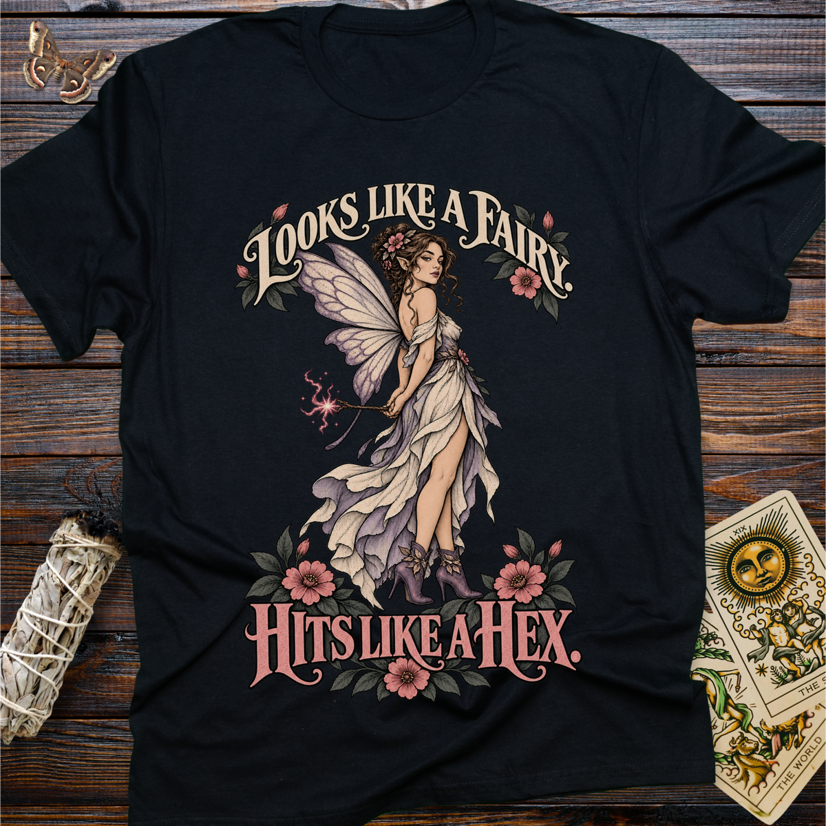 Looks Like A Fairy Hits Like A Hex T-Shirt