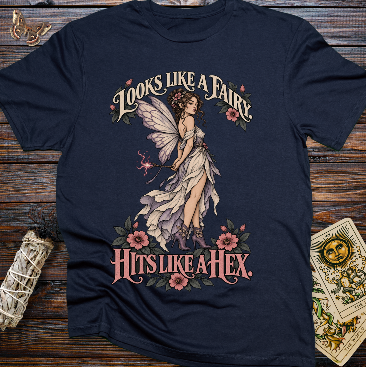 Looks Like A Fairy Hits Like A Hex T-Shirt