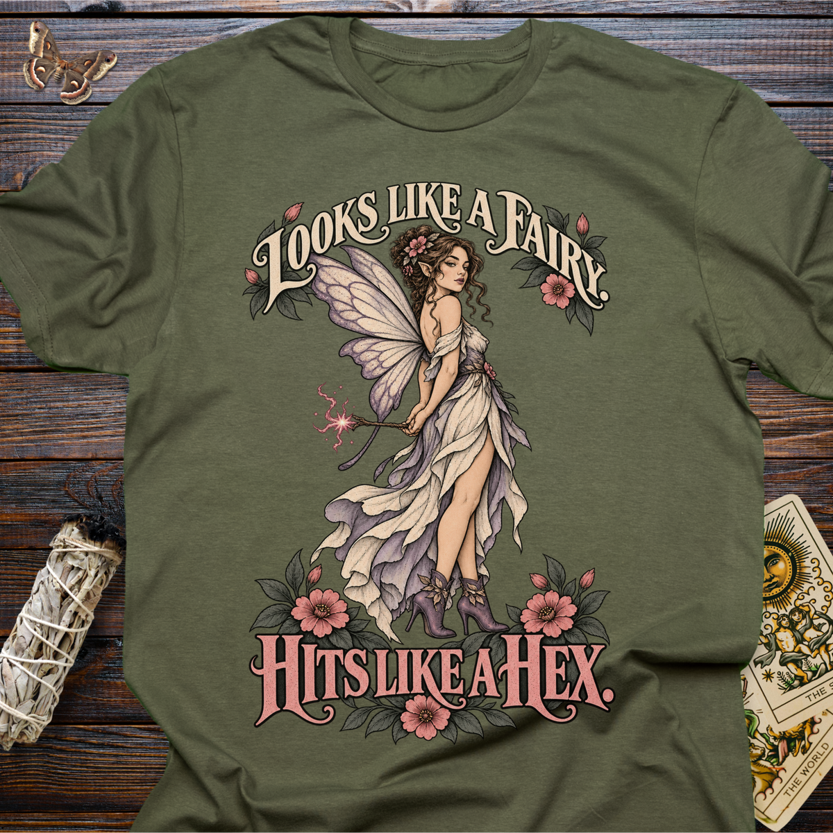 Looks Like A Fairy Hits Like A Hex T-Shirt
