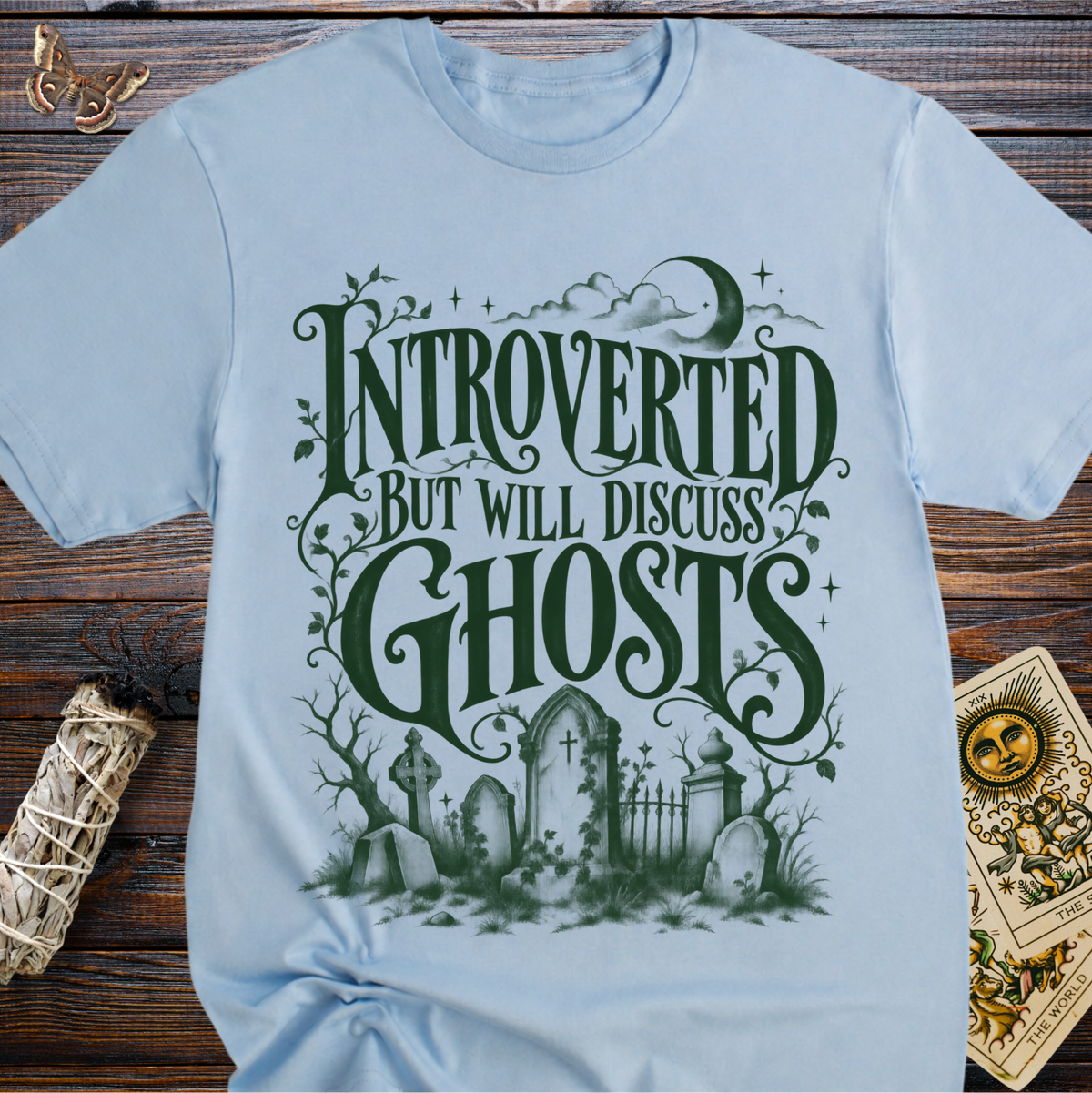 Introverted But Will Discuss Ghosts T-Shirt