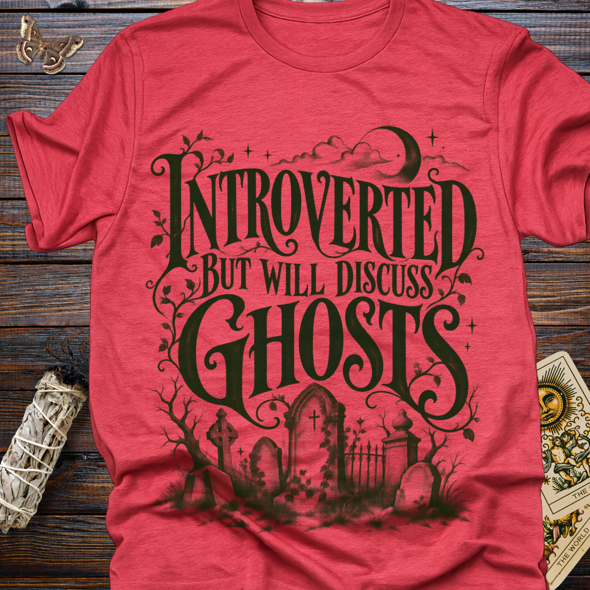 Introverted But Will Discuss Ghosts T-Shirt