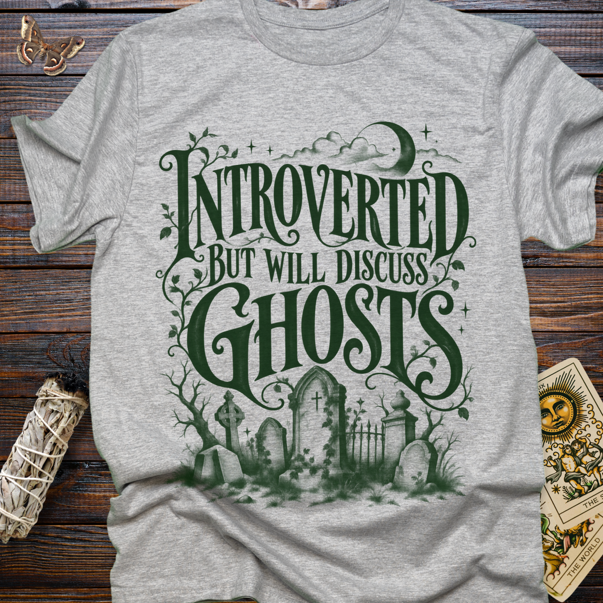 Introverted But Will Discuss Ghosts T-Shirt