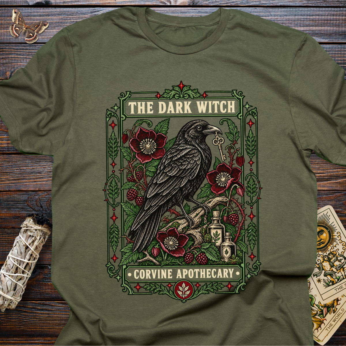 The Dark Witch Corvine Apothecary T-Shirt